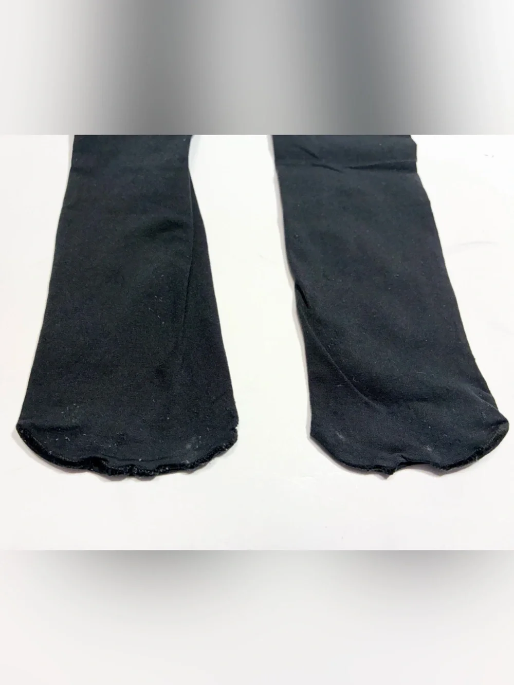 6 Pair Black Opaque Tights Lot: 1 Diamond Pattern, 5 Vintage Smooth, Size M/L